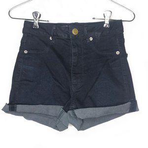 AEO Super Stretch Blue Denim Shorts